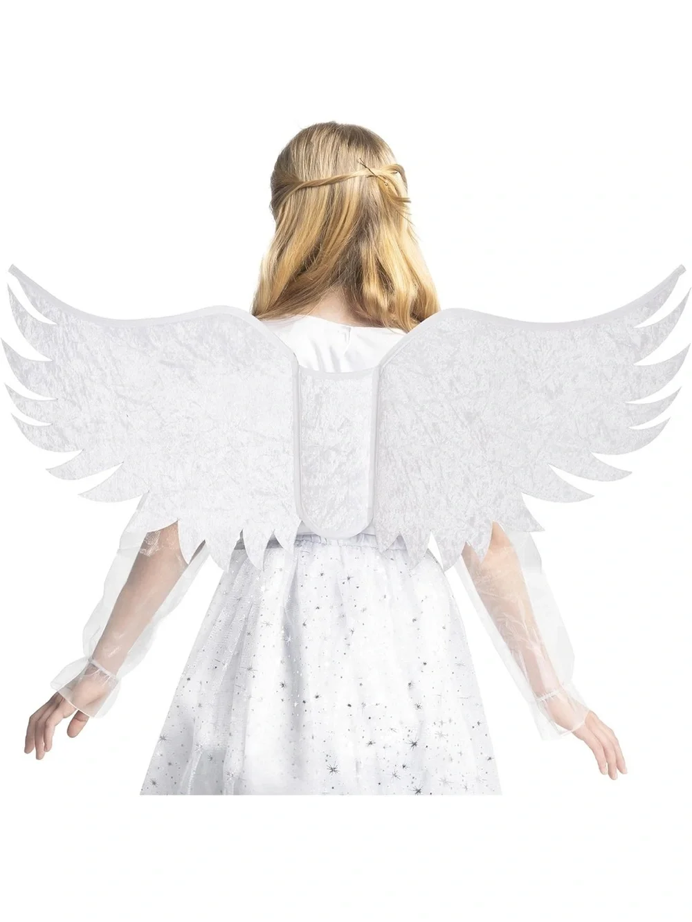 NWT White Angel Costume Dress Small 5-7 years| dress| headband| belt| wings